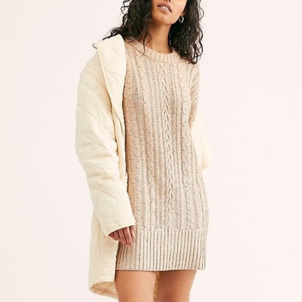 Free People Good As Gold Sweater Dress